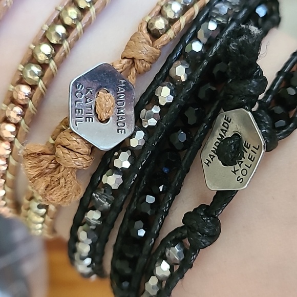 Katie Soleil triple wrap bracelets ( 2) - Picture 2 of 2